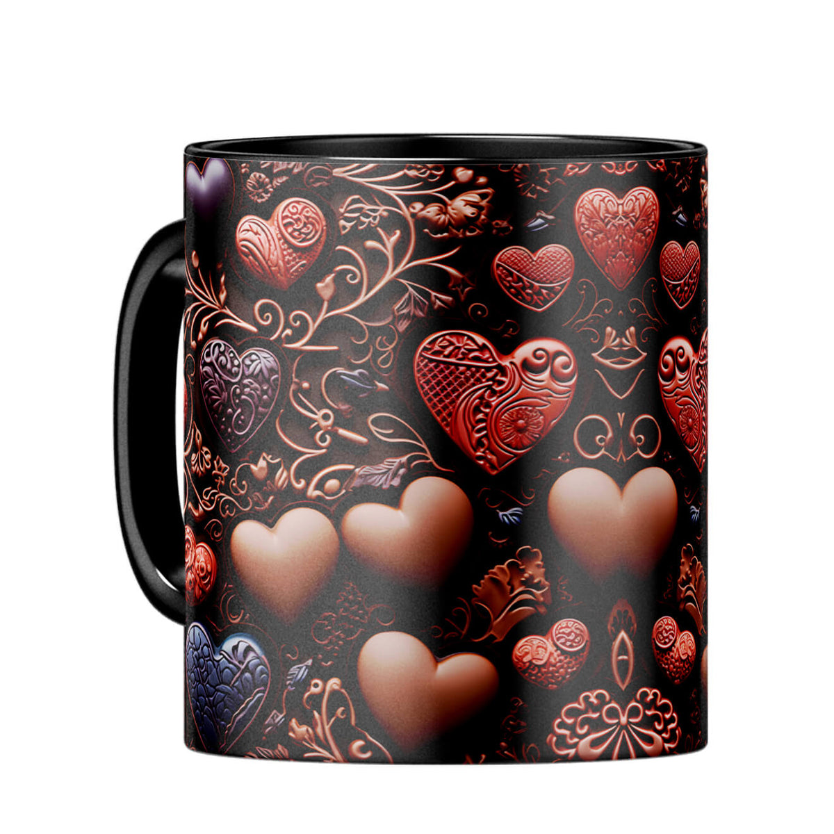 YuBingo Love with Chocolates Symphony Coffee MugC-Black