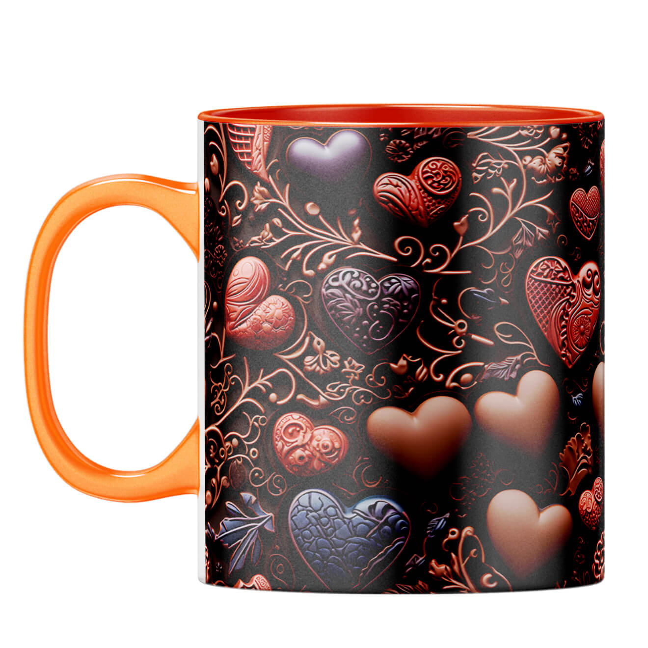 YuBingo Love with Chocolates Symphony Coffee Mug Orange