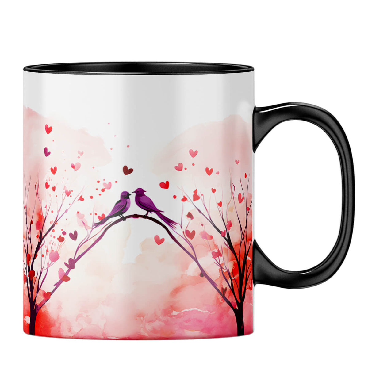 YuBingo Loving Birds Serenade Coffee MugB-Black