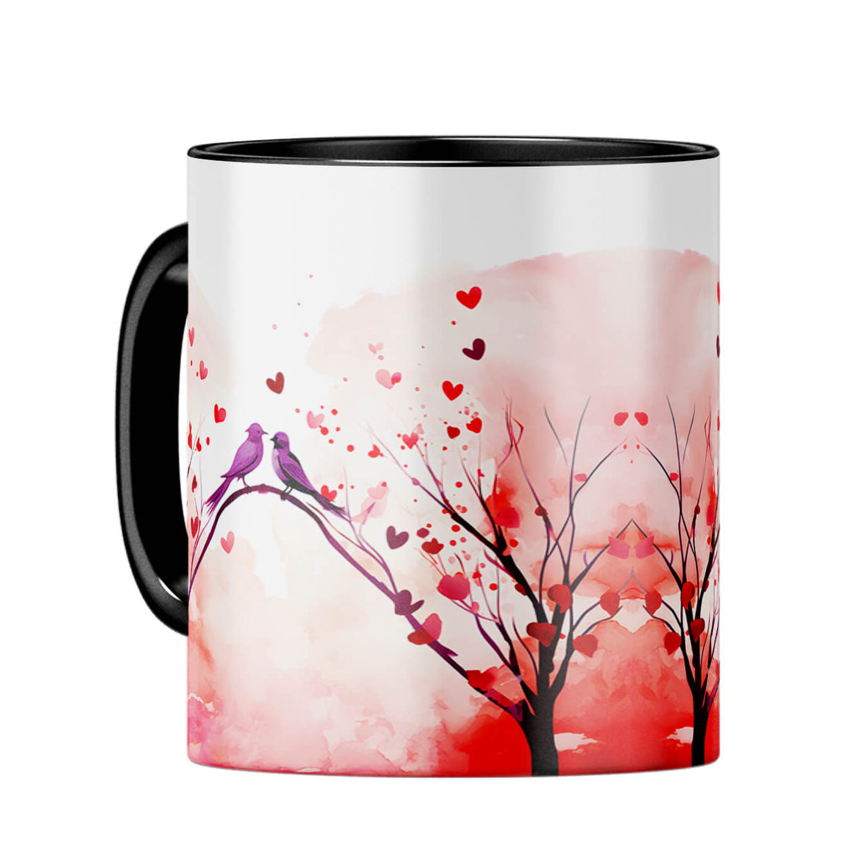 YuBingo Loving Birds Serenade Coffee MugC-Black