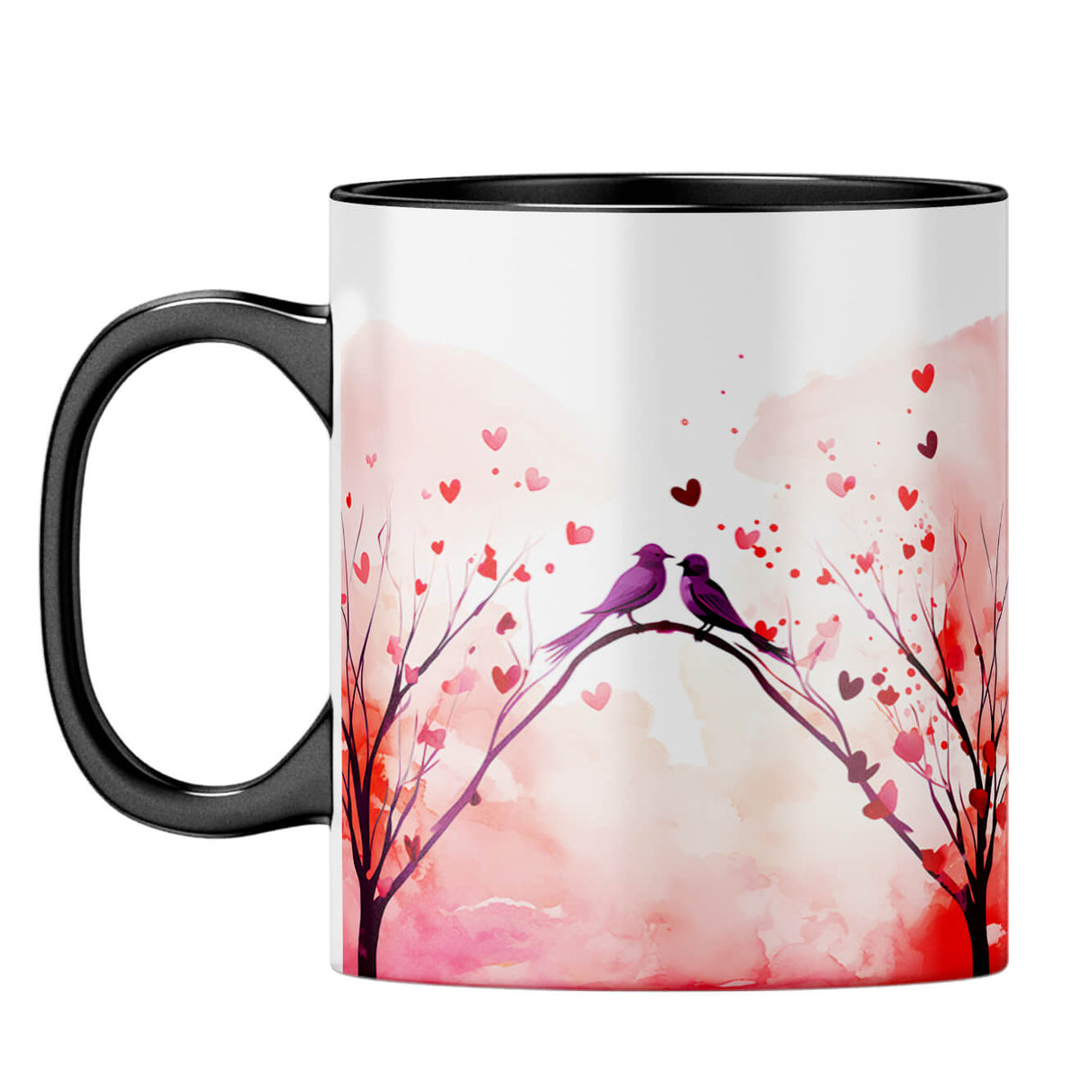YuBingo Loving Birds Serenade Coffee Mug Black