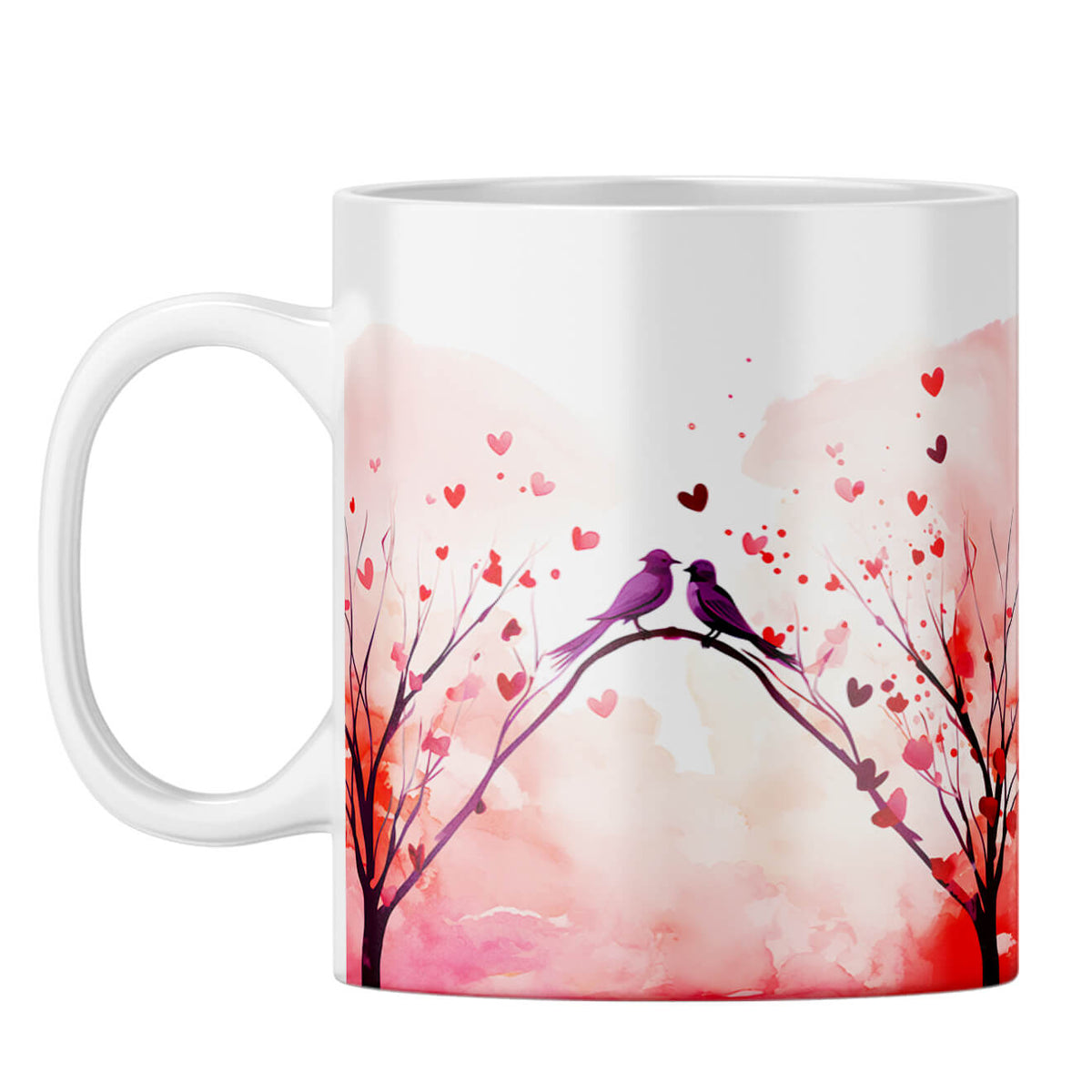 YuBingo Loving Birds Serenade Coffee Mug White