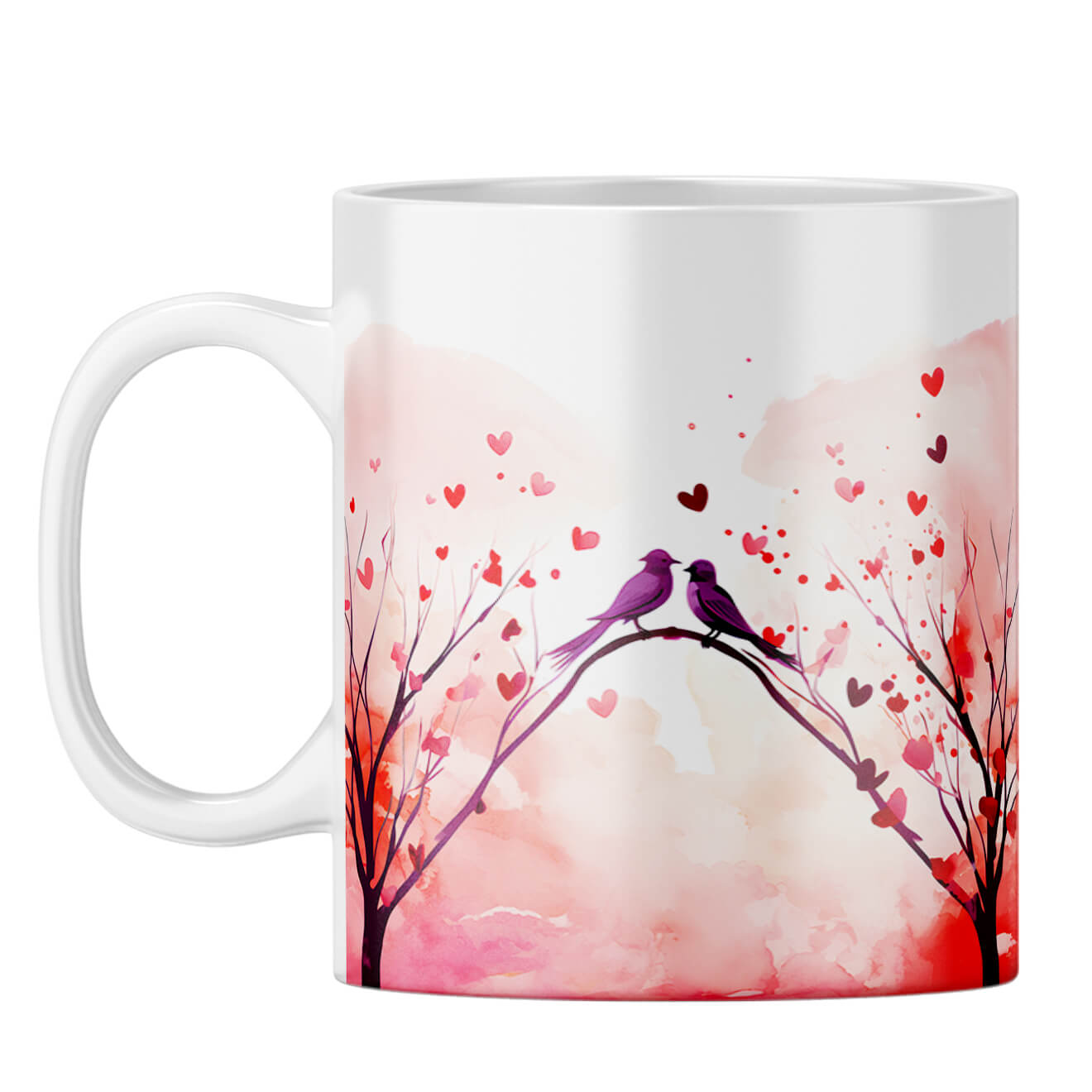 YuBingo Loving Birds Serenade Coffee Mug White