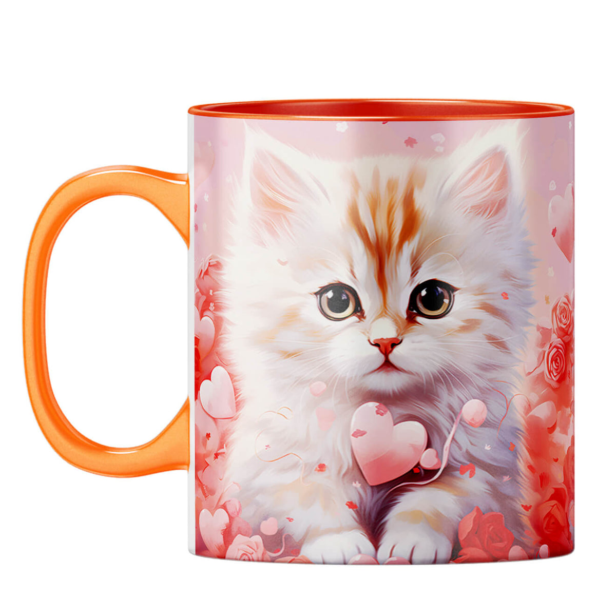 YuBingo Loving Cat Dreams Coffee Mug Orange