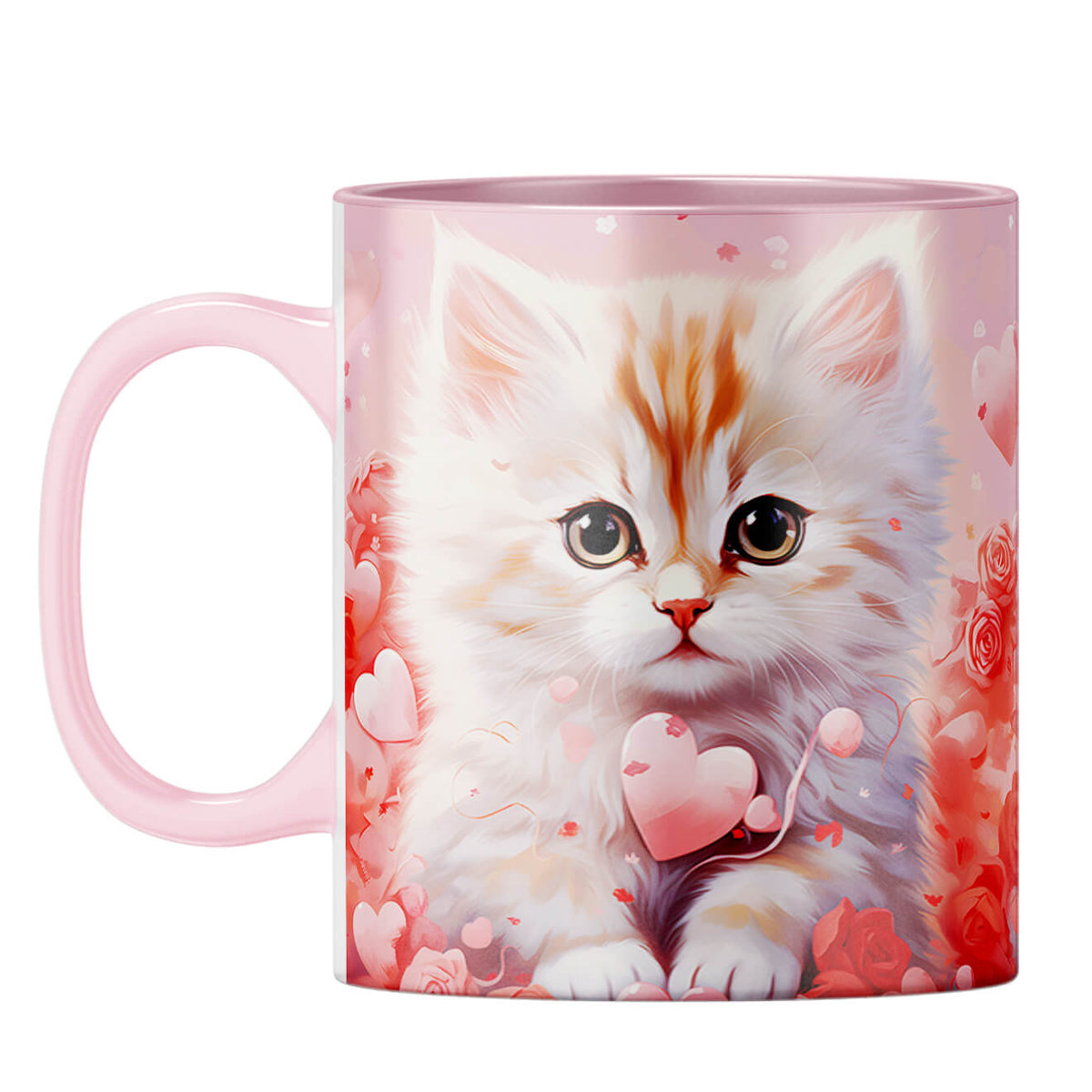 YuBingo Loving Cat Dreams Coffee Mug Pink