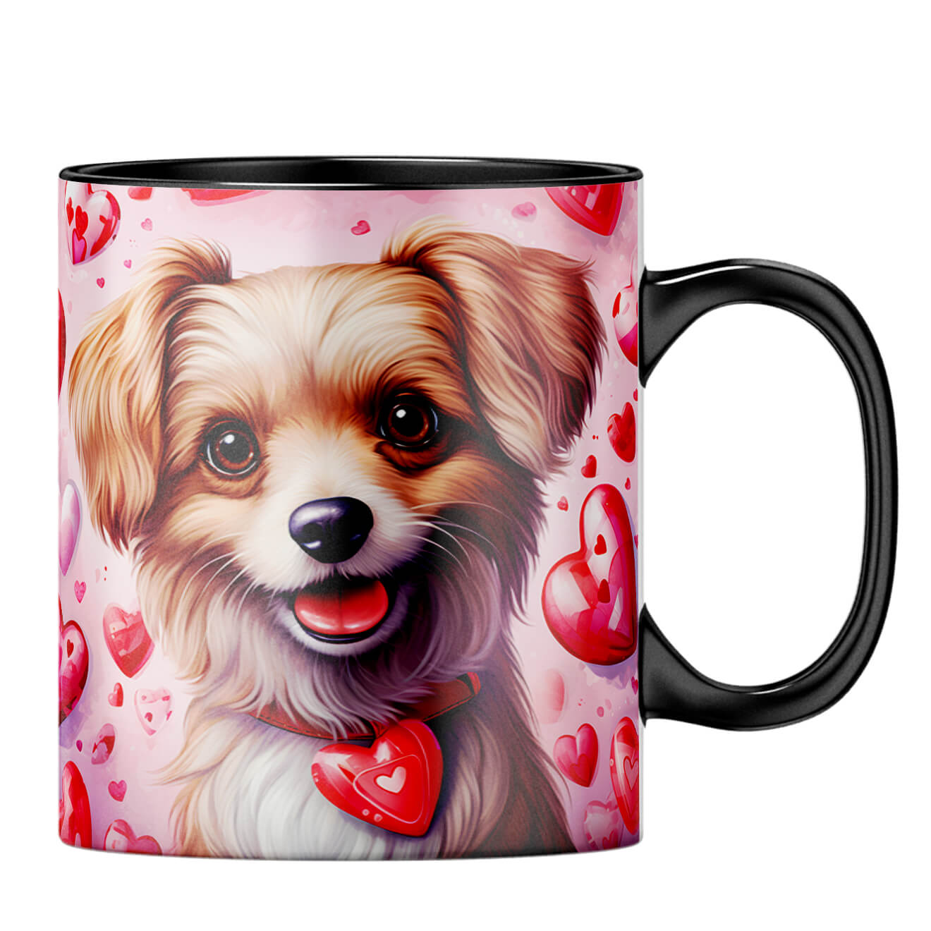 YuBingo Loving Dog Duo Coffee MugB-Black