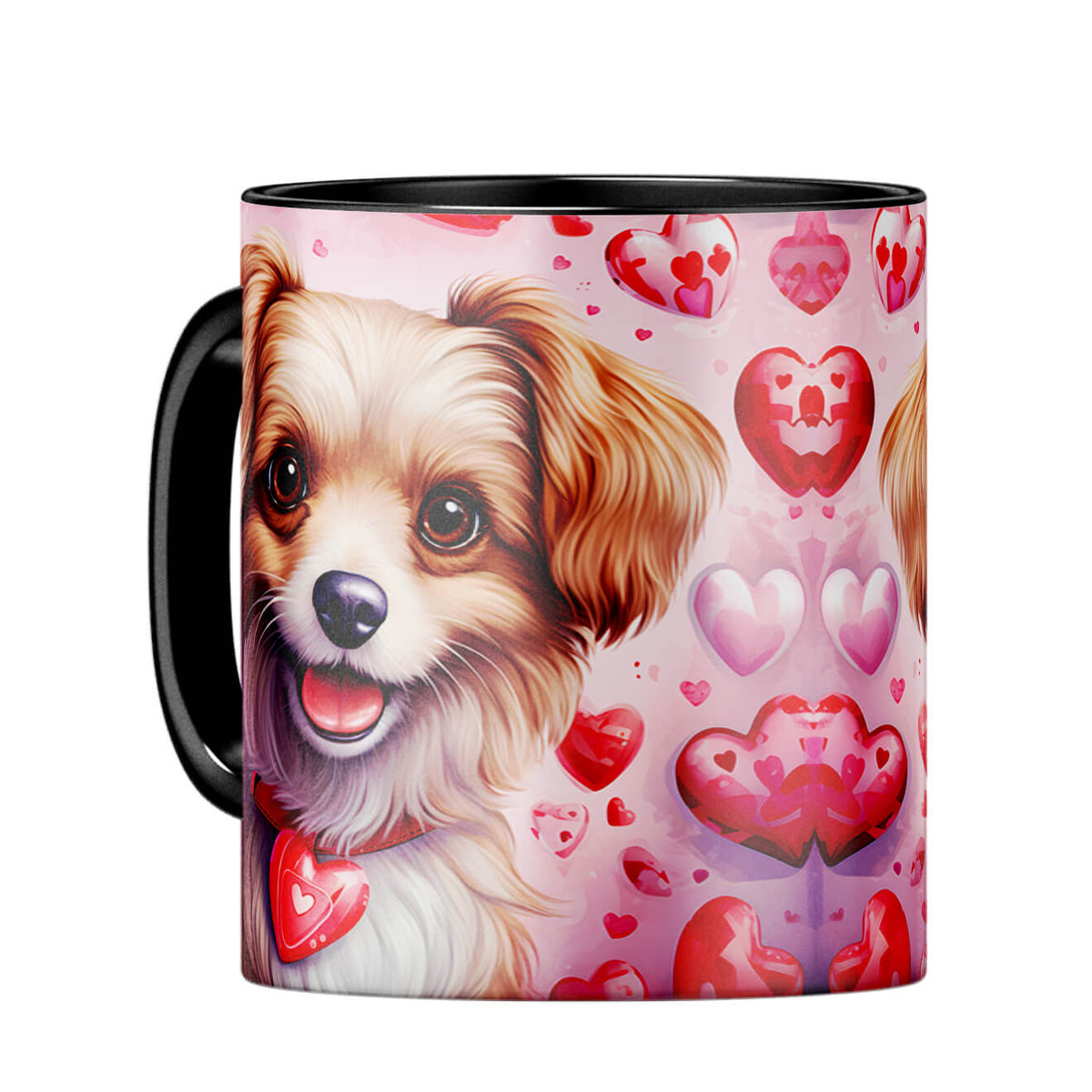 YuBingo Loving Dog Duo Coffee MugC-Black