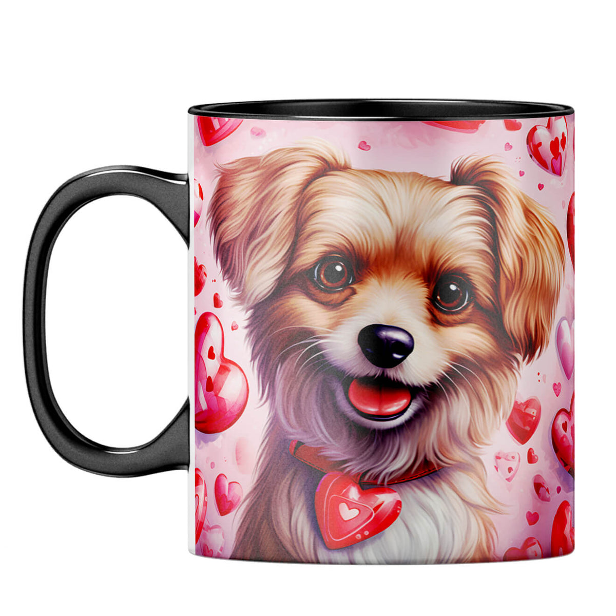YuBingo Loving Dog Duo Coffee Mug Black