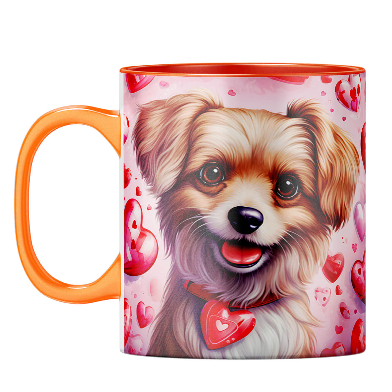 YuBingo Loving Dog Duo Coffee Mug Orange