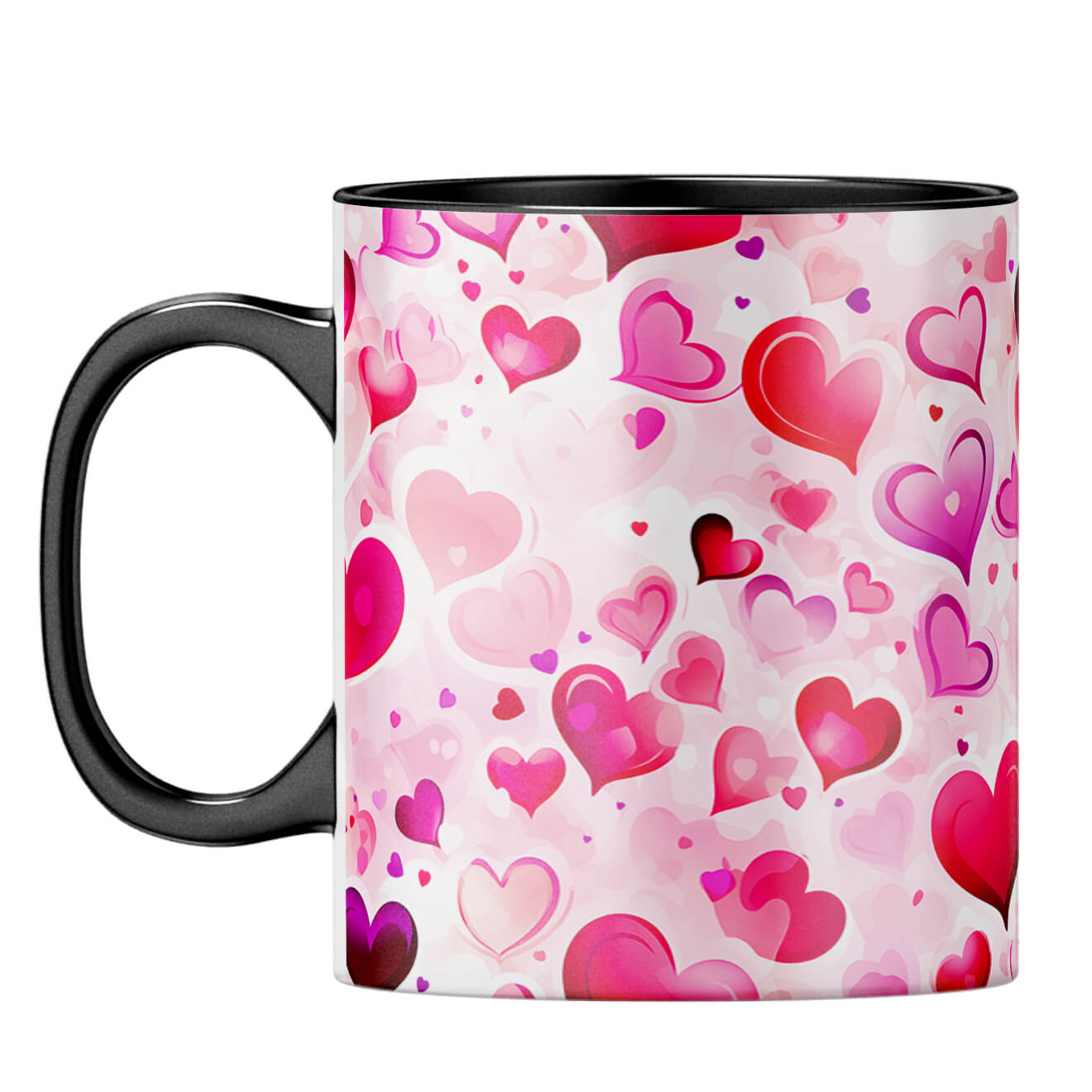 YuBingo Loving Hearts Duet Coffee Mug Black