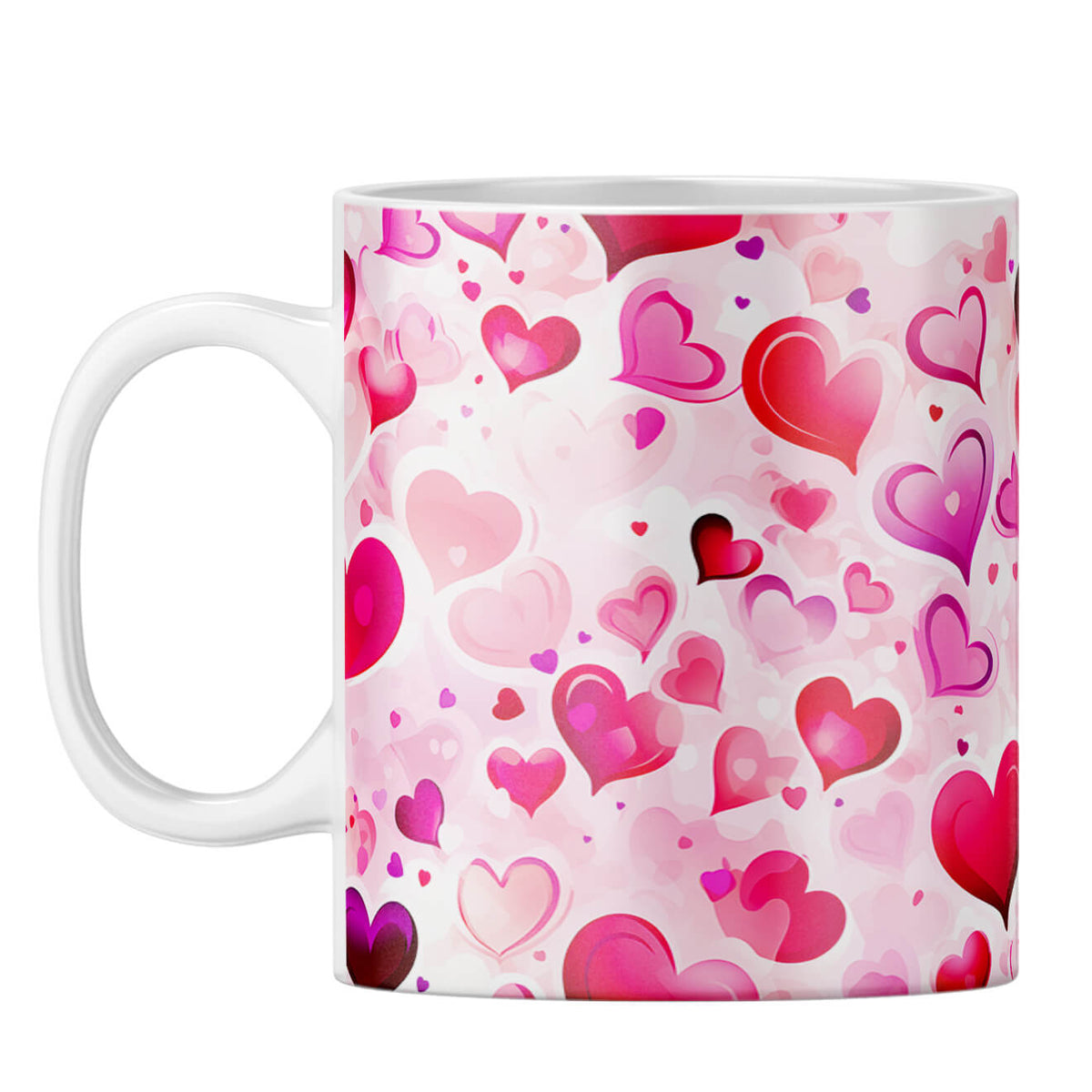 YuBingo Loving Hearts Duet Coffee Mug White