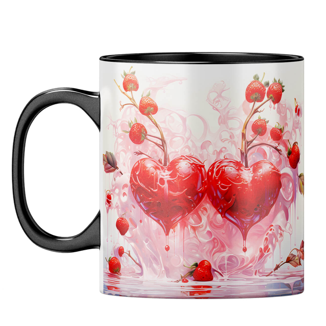 YuBingo Molten Hearts Melody Coffee Mug Black
