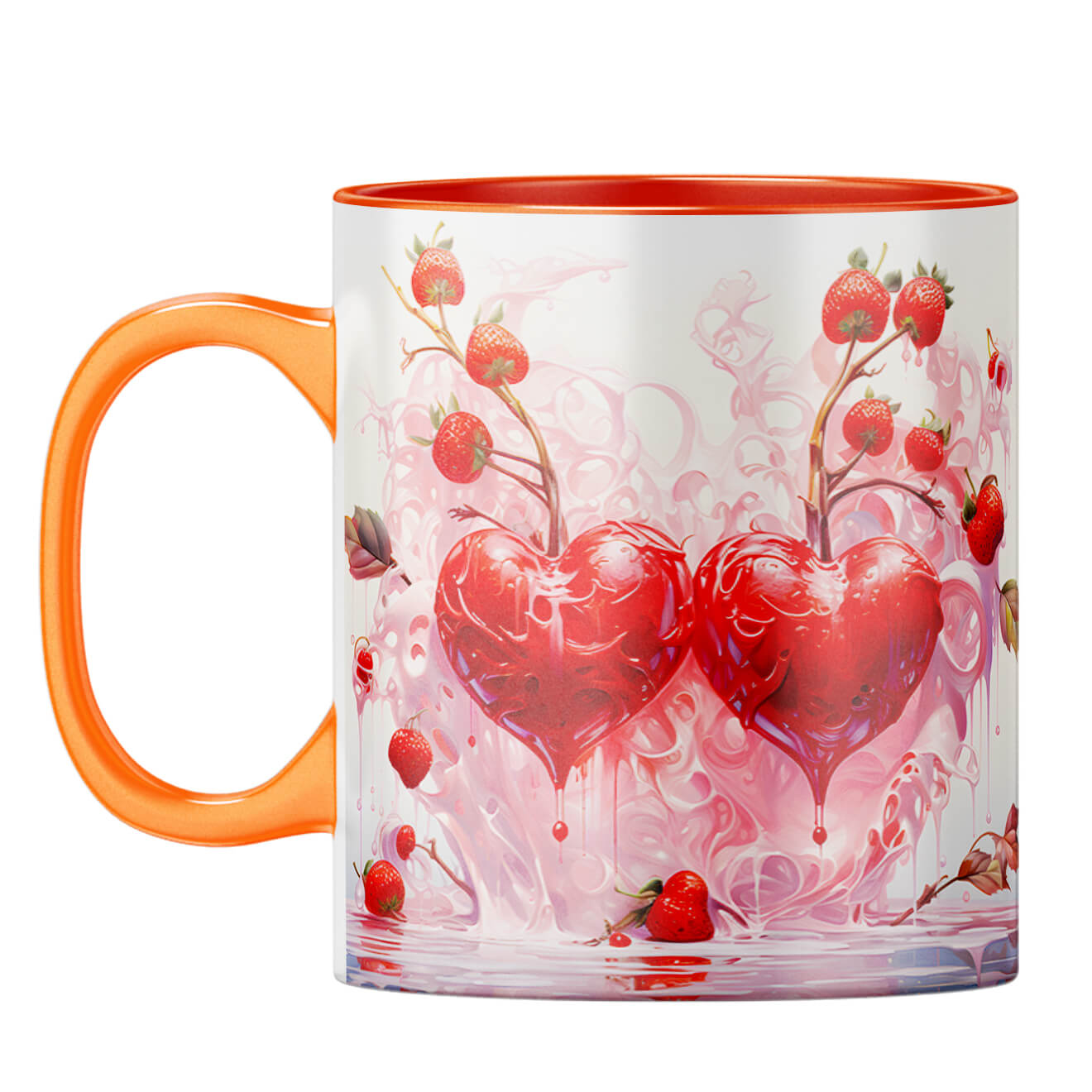 YuBingo Molten Hearts Melody Coffee Mug Orange