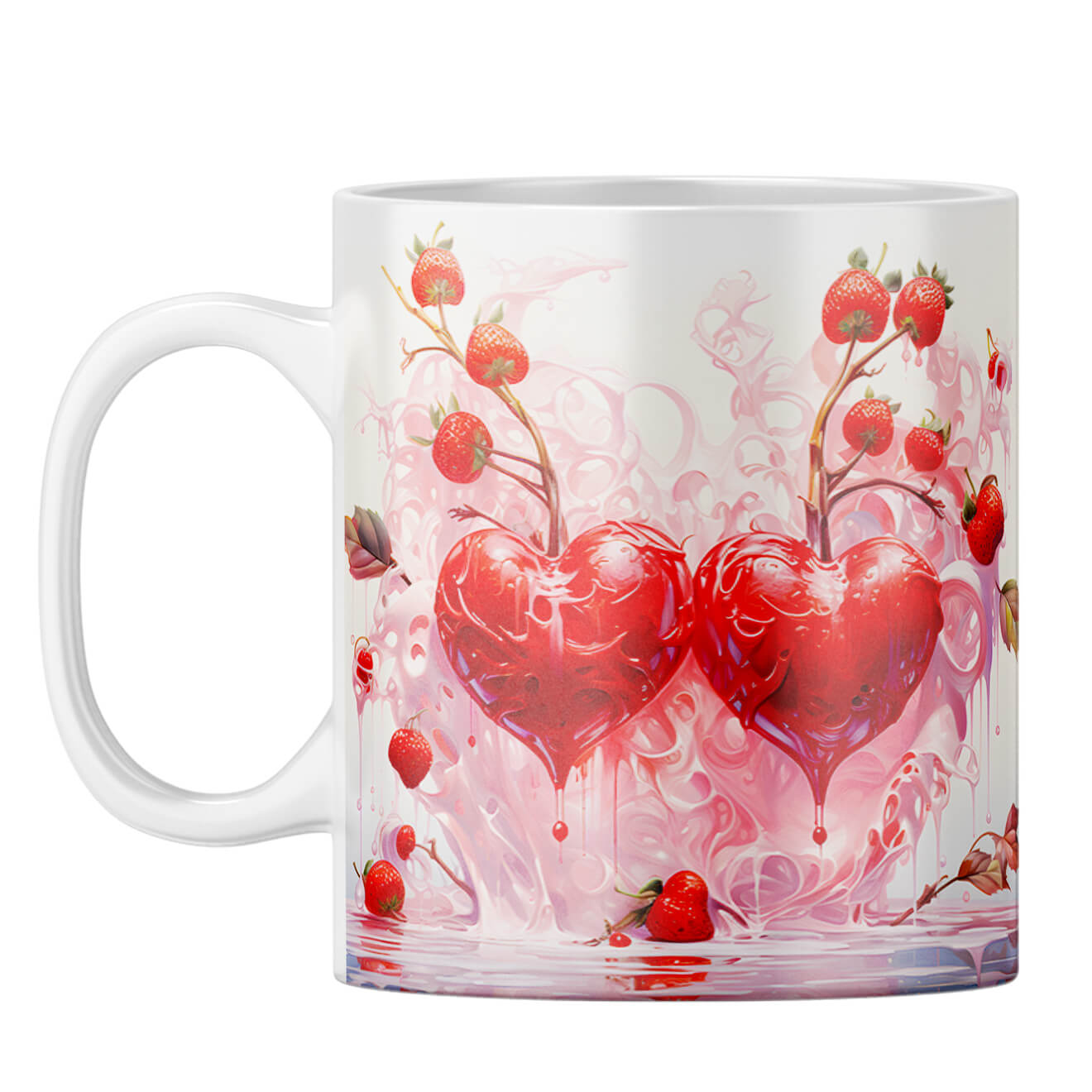 YuBingo Molten Hearts Melody Coffee Mug White