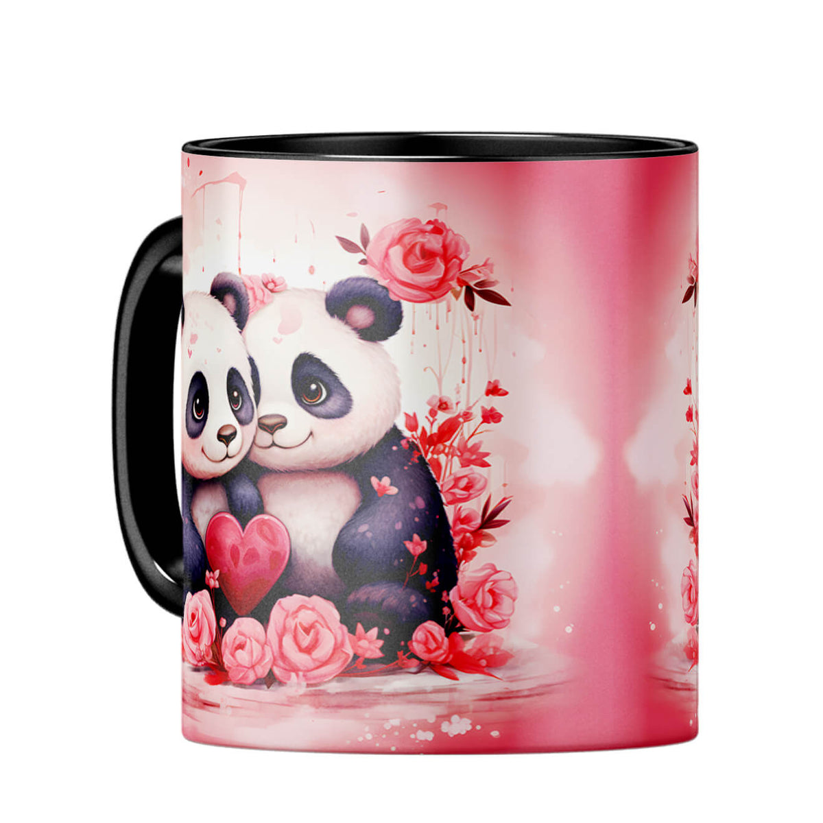 YuBingo Panda Couple Dreams Coffee MugC-Black
