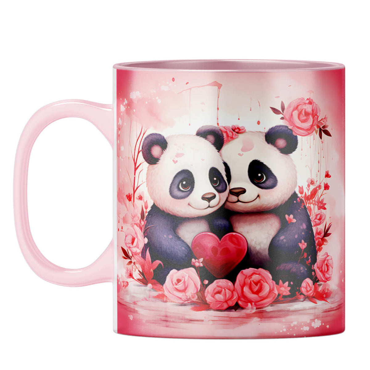YuBingo Panda Couple Dreams Coffee Mug Pink