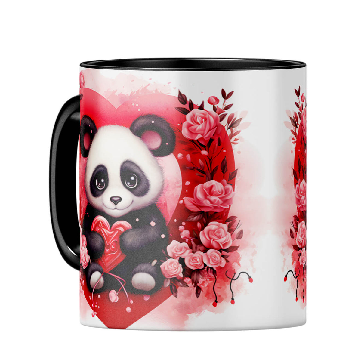 YuBingo Panda Love Symphony Coffee MugC-Black