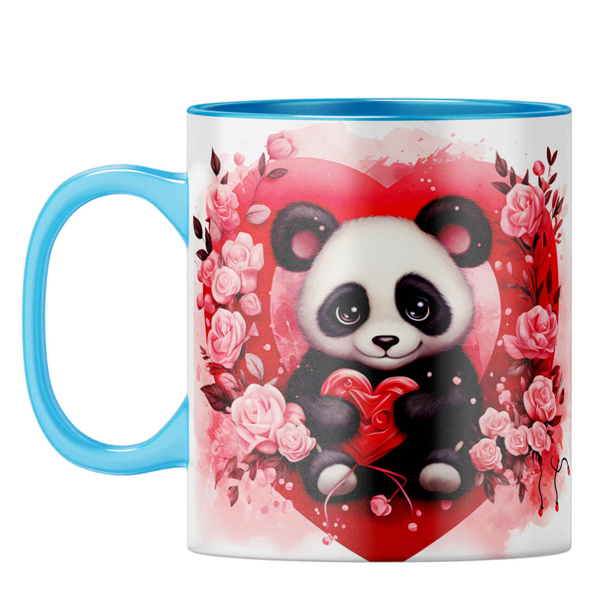 YuBingo Panda Love Symphony Coffee Mug Light Blue