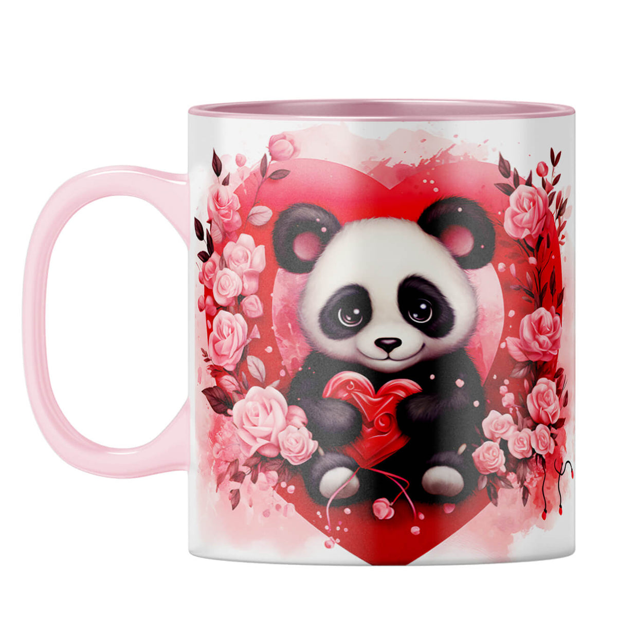 YuBingo Panda Love Symphony Coffee Mug Pink