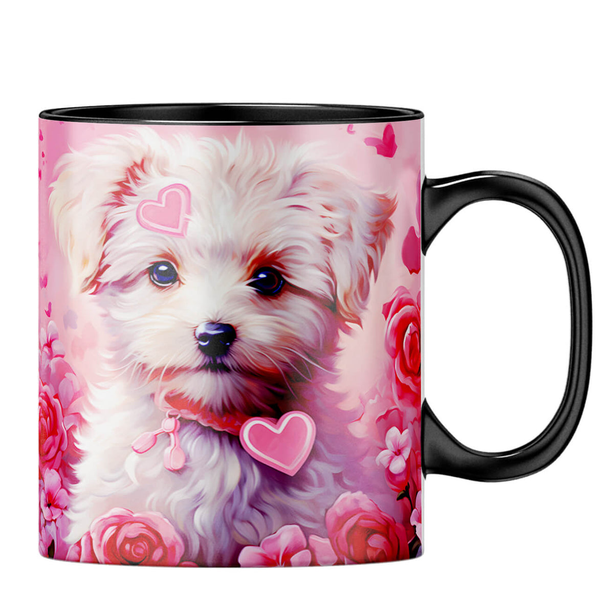 YuBingo Puppy Love Dreams Coffee MugB-Black