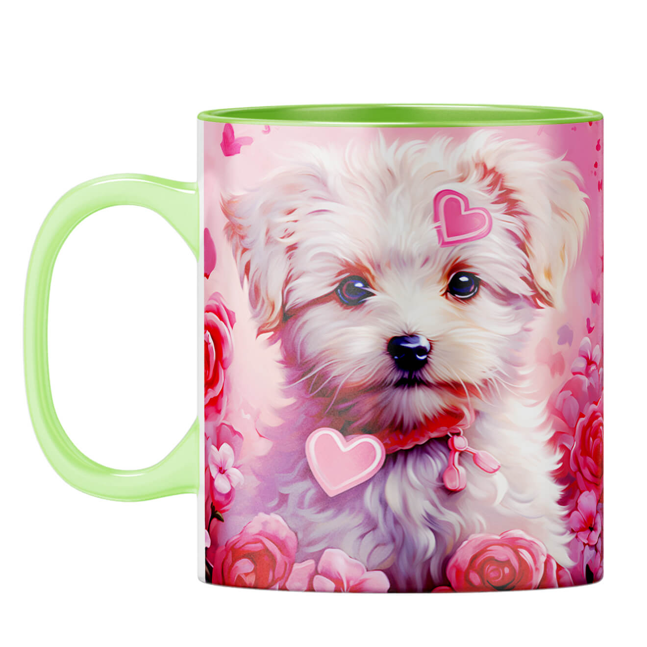 YuBingo Puppy Love Dreams Coffee Mug Light Green