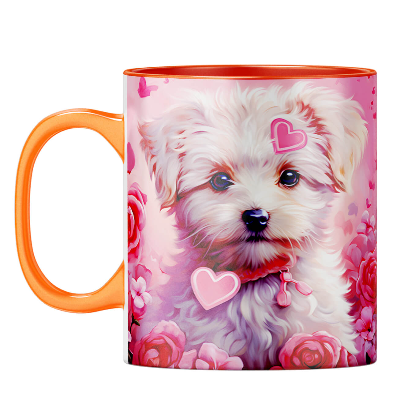 YuBingo Puppy Love Dreams Coffee Mug Orange