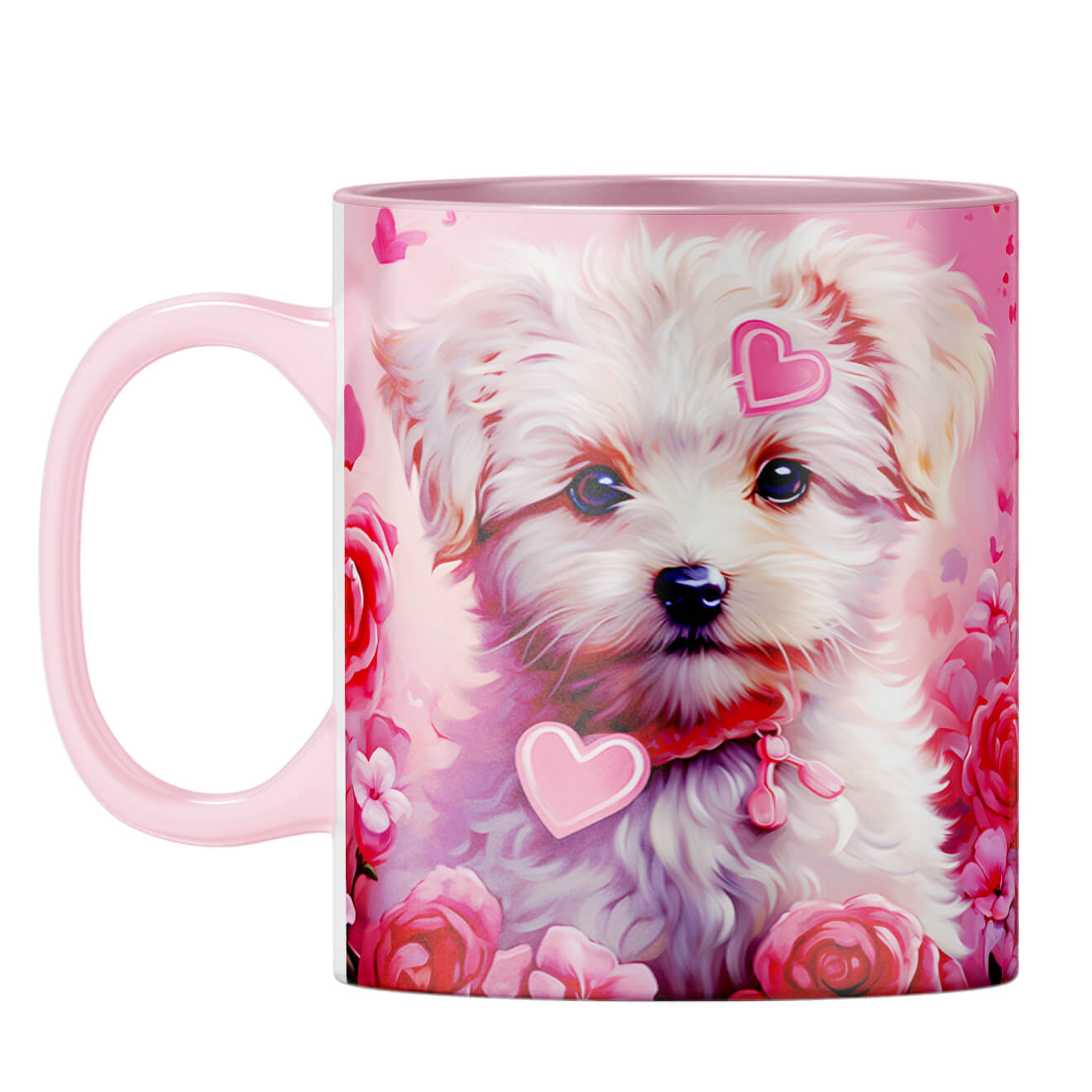 YuBingo Puppy Love Dreams Coffee Mug Pink