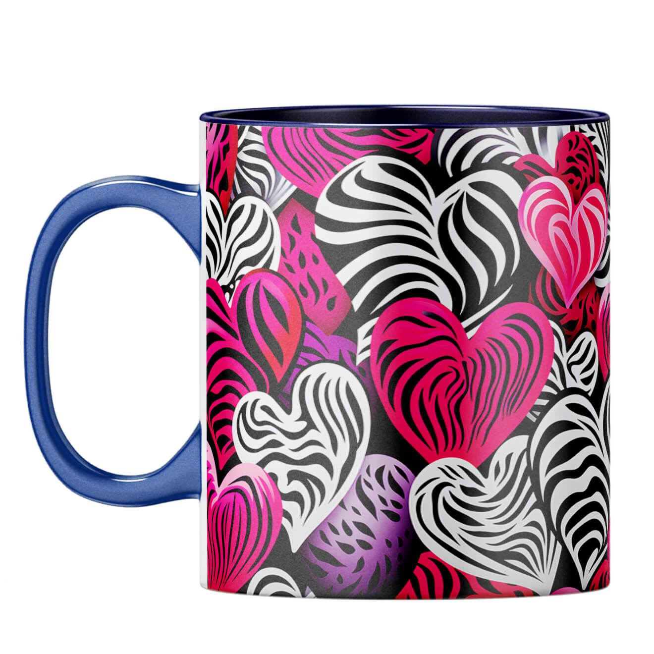 YuBingo Season of Hearts Symphony Coffee Mug Dark Blue
