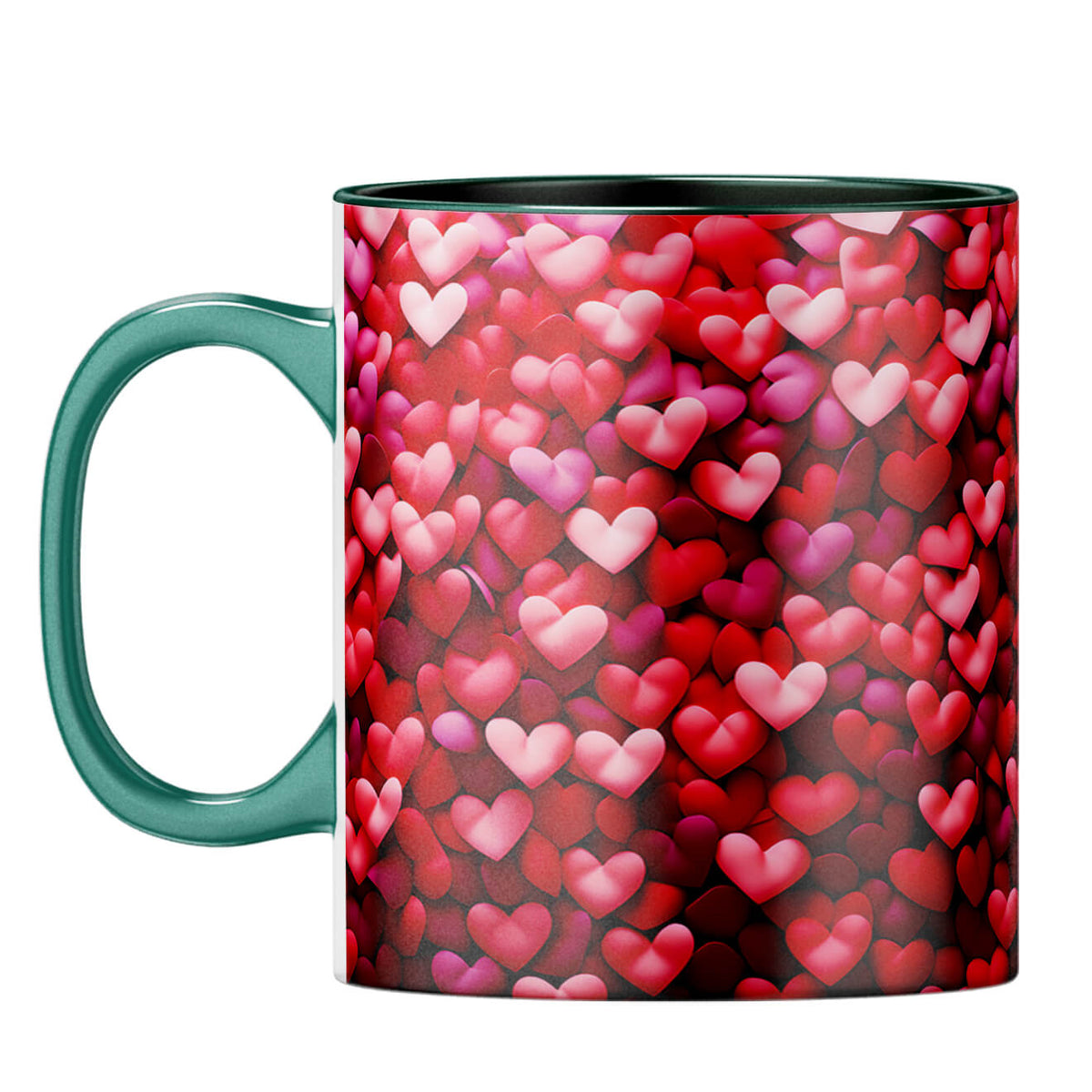 YuBingo So Many Hearts Magic Coffee Mug Dark Green