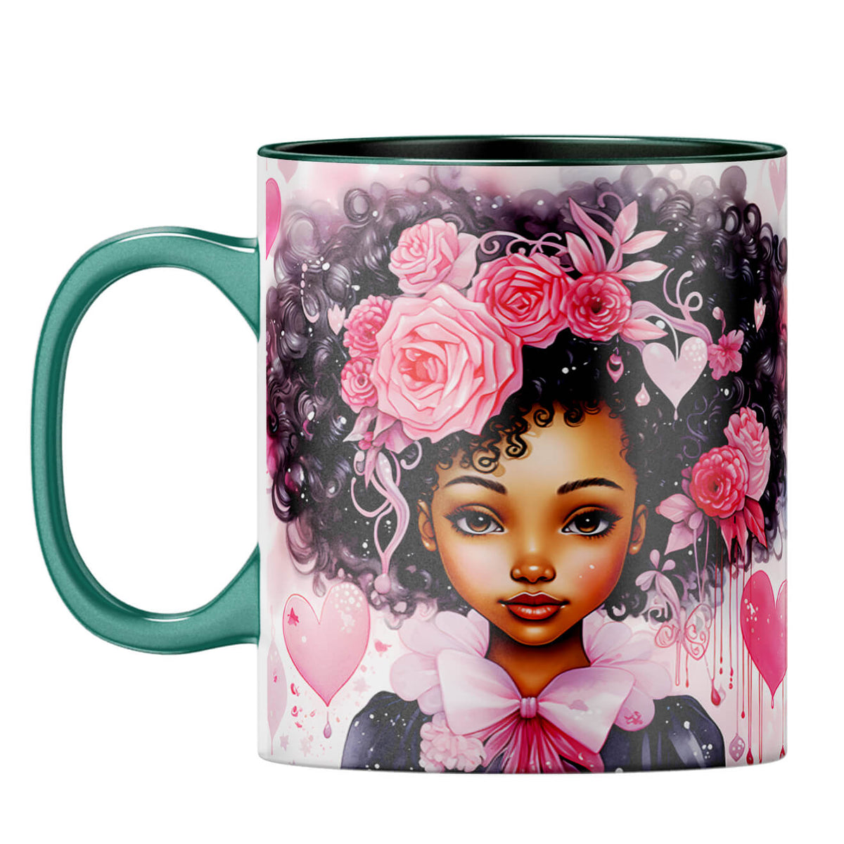 YuBingo Sundar Sanwali Surprise Coffee Mug Dark Green