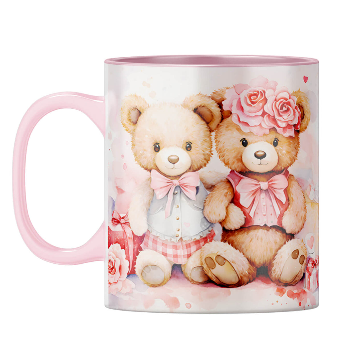 YuBingo Teddy Couple Fantasy Coffee Mug Pink
