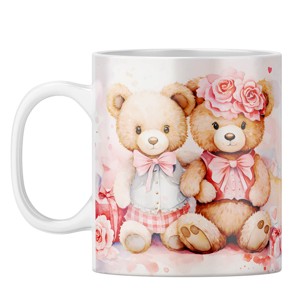 YuBingo Teddy Couple Fantasy Coffee Mug White