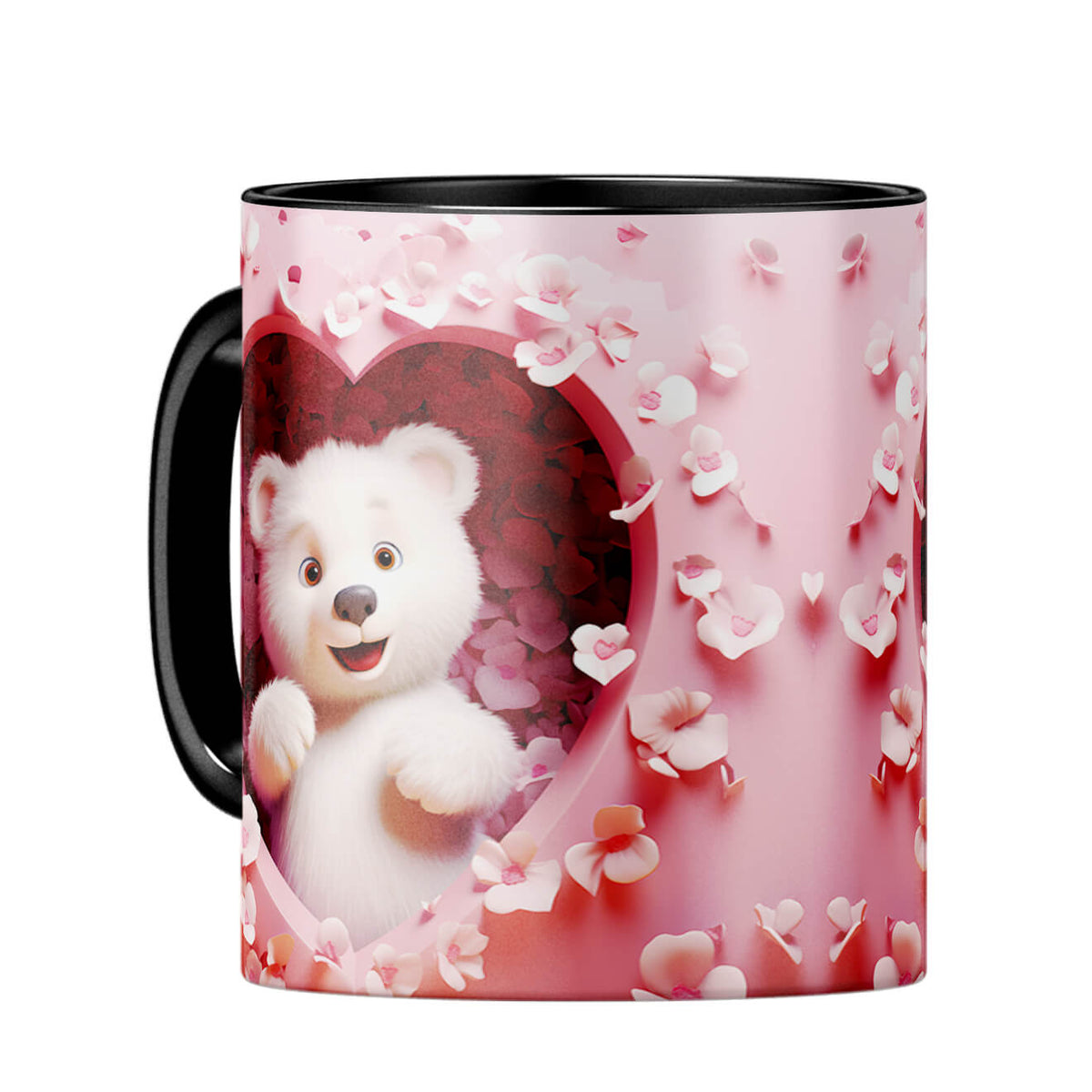 YuBingo Teddy Love Serenade Coffee MugC-Black
