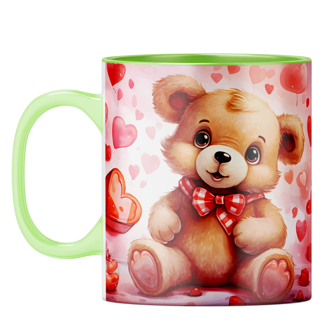 YuBingo Teddy Love Tale Coffee Mug Light Green