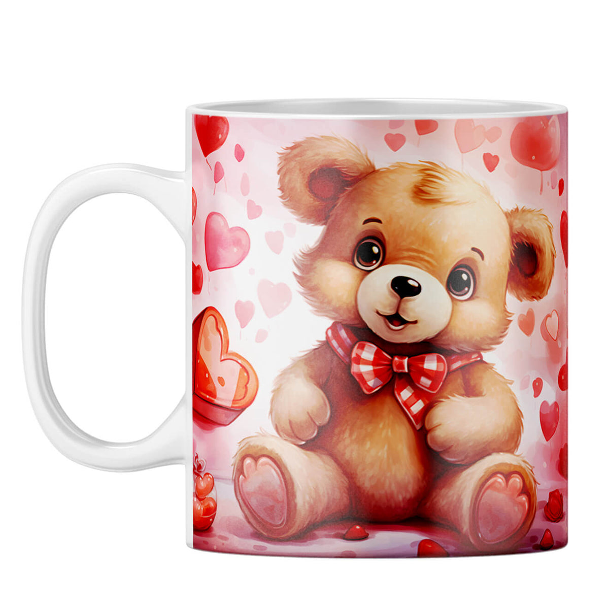 YuBingo Teddy Love Tale Coffee Mug White