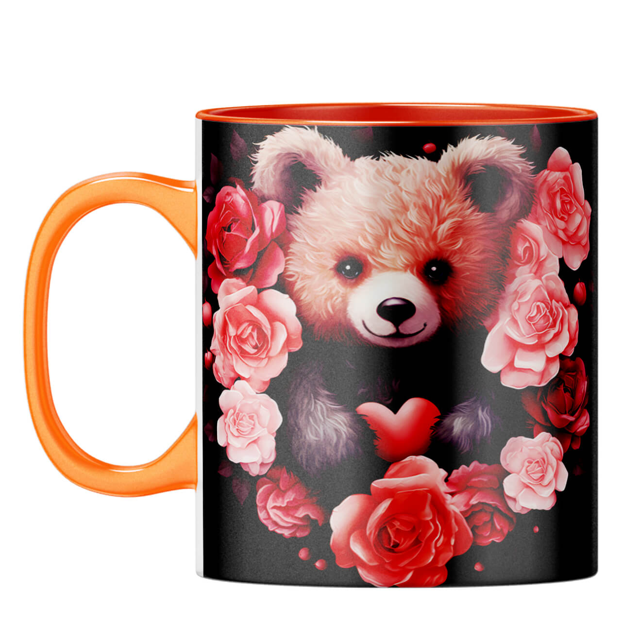 YuBingo Teddy Luv Affection Coffee Mug Orange