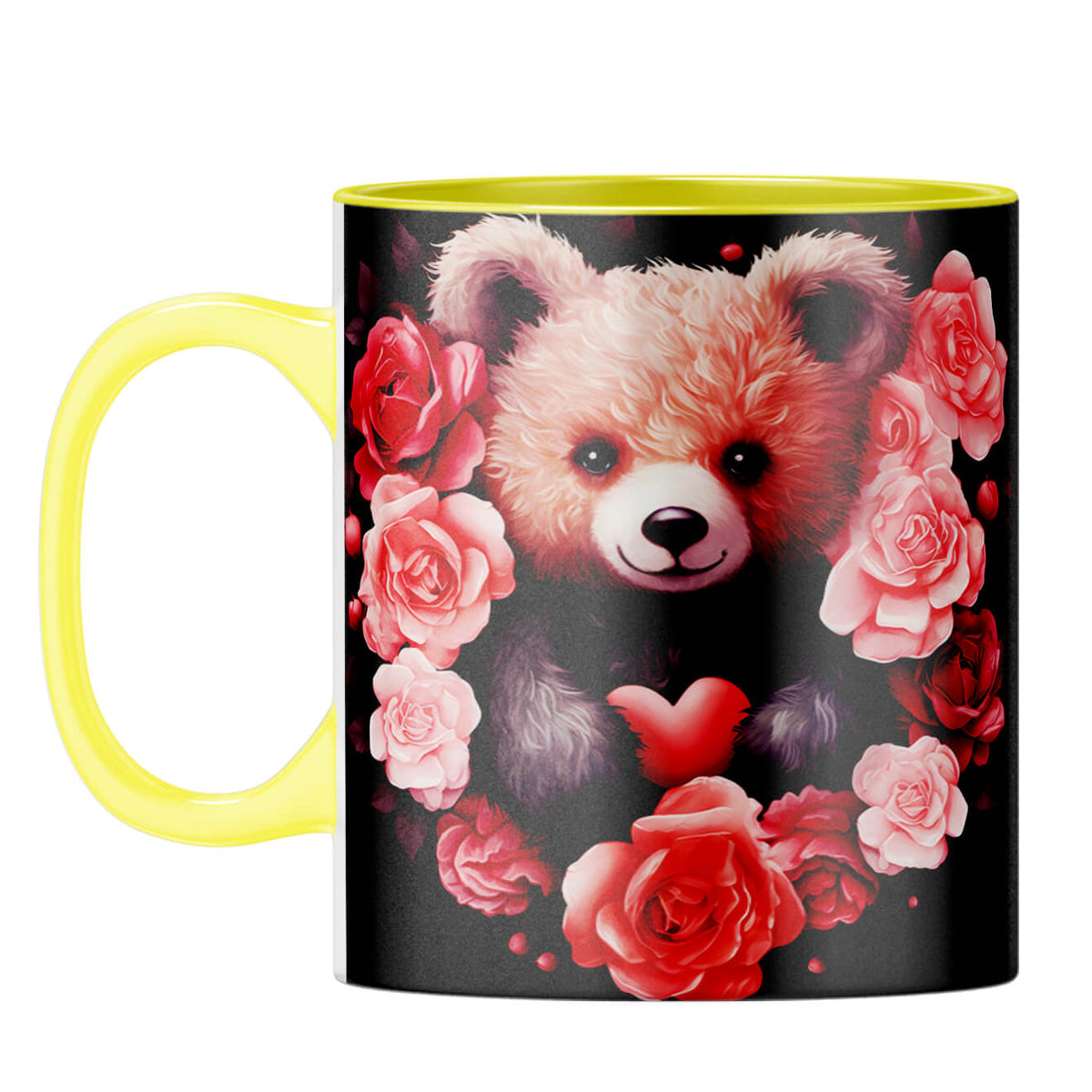 YuBingo Teddy Luv Affection Coffee Mug Yellow