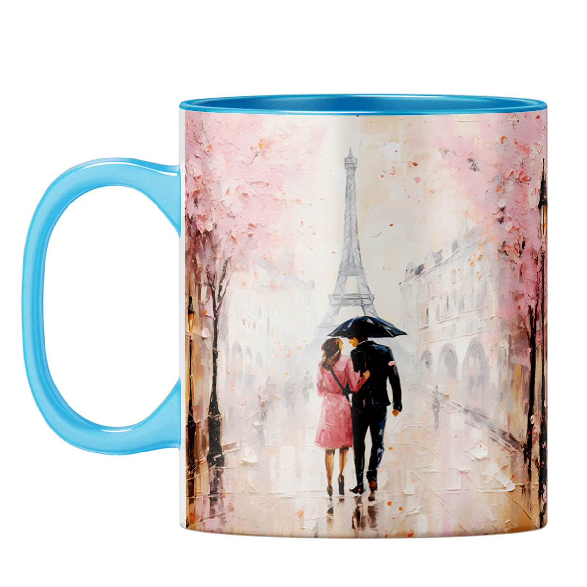 YuBingo Together in Paris Dreams Coffee Mug Light Blue