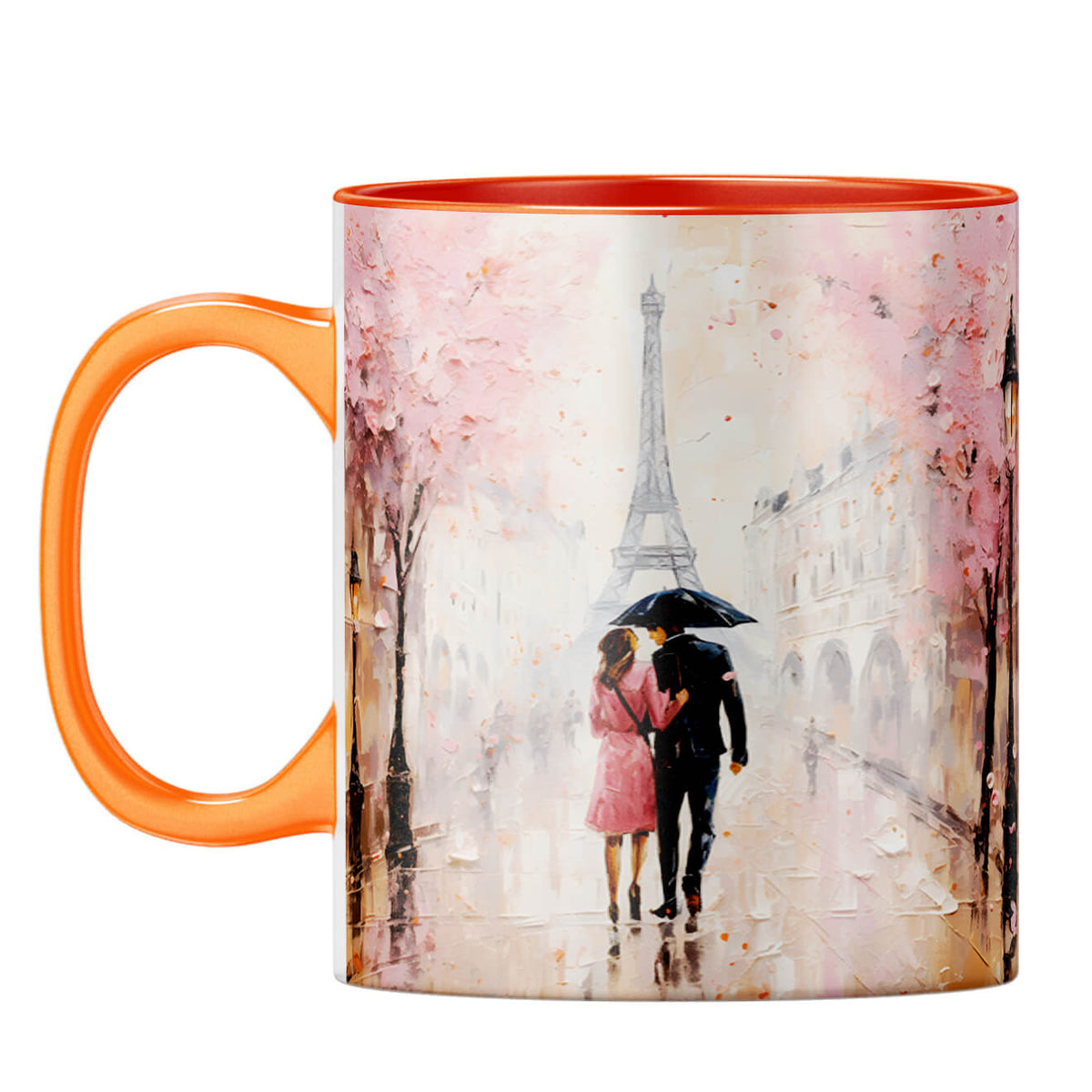 YuBingo Together in Paris Dreams Coffee Mug Orange