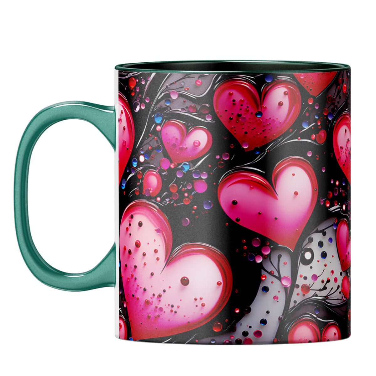 YuBingo Tree Full of Love Symphony Coffee Mug Dark Green