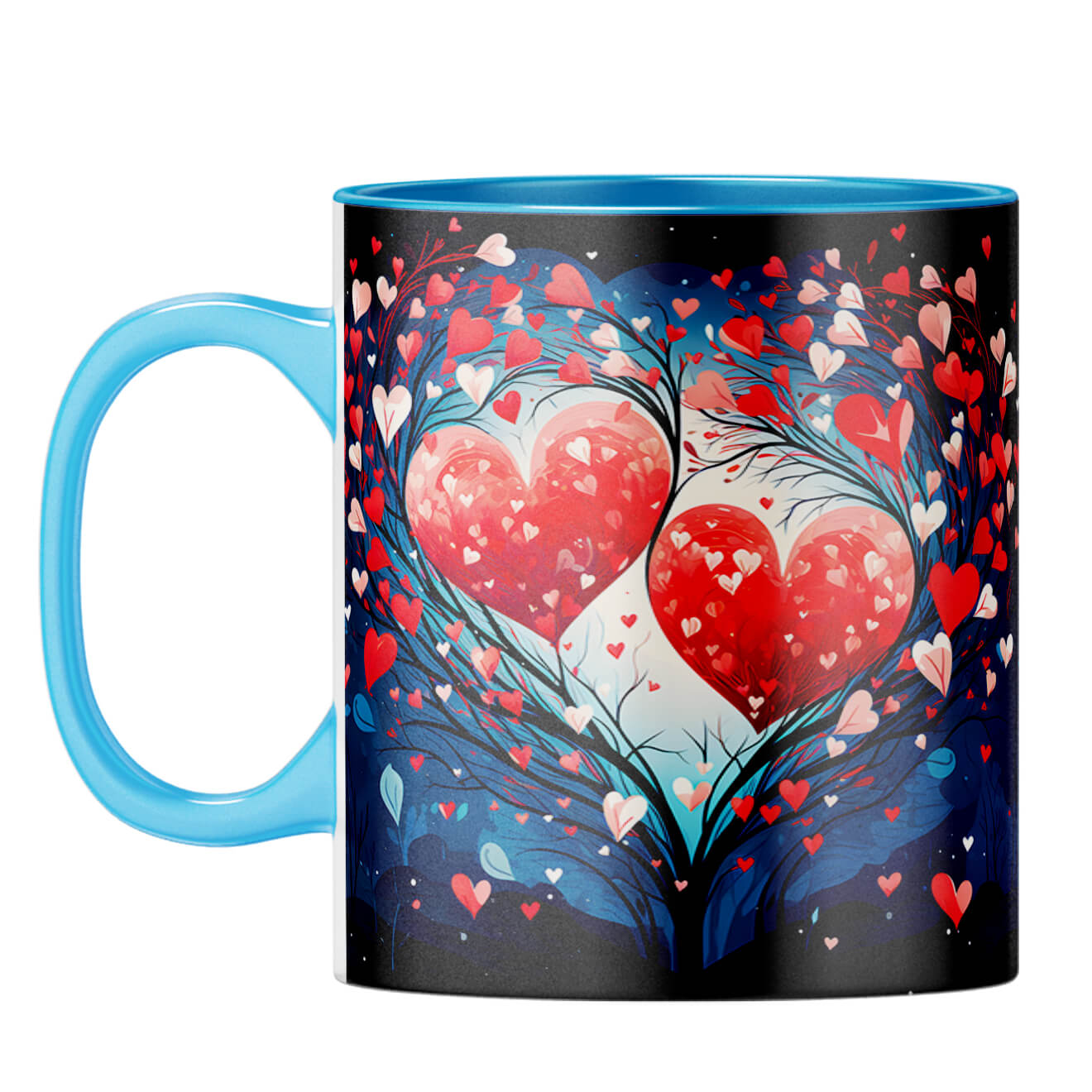 YuBingo Tree of Love Symphony Coffee Mug Light Blue