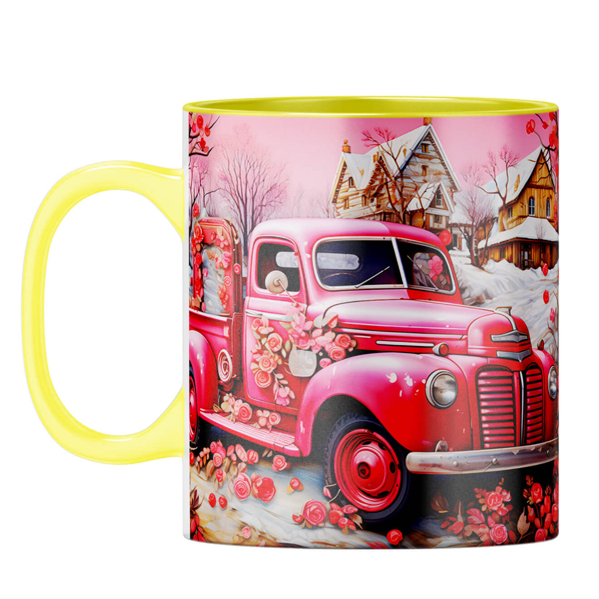 YuBingo Truck Load of Love Coffee Mug Yellow