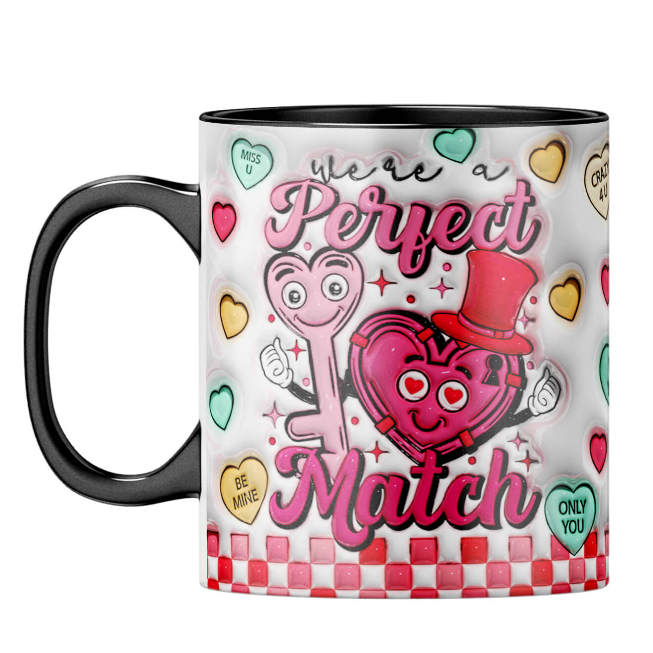 YuBingo Valentine Day Gift for Her Coffee Mug Black