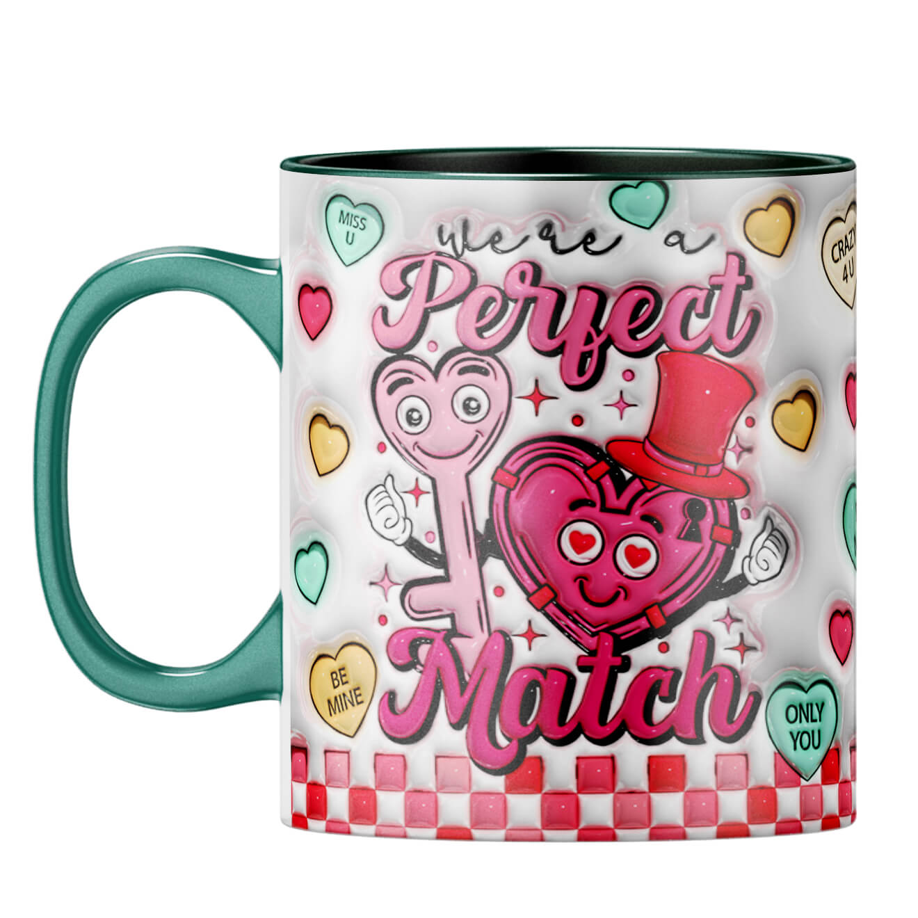 YuBingo Valentine Day Gift for Her Coffee Mug Dark Green