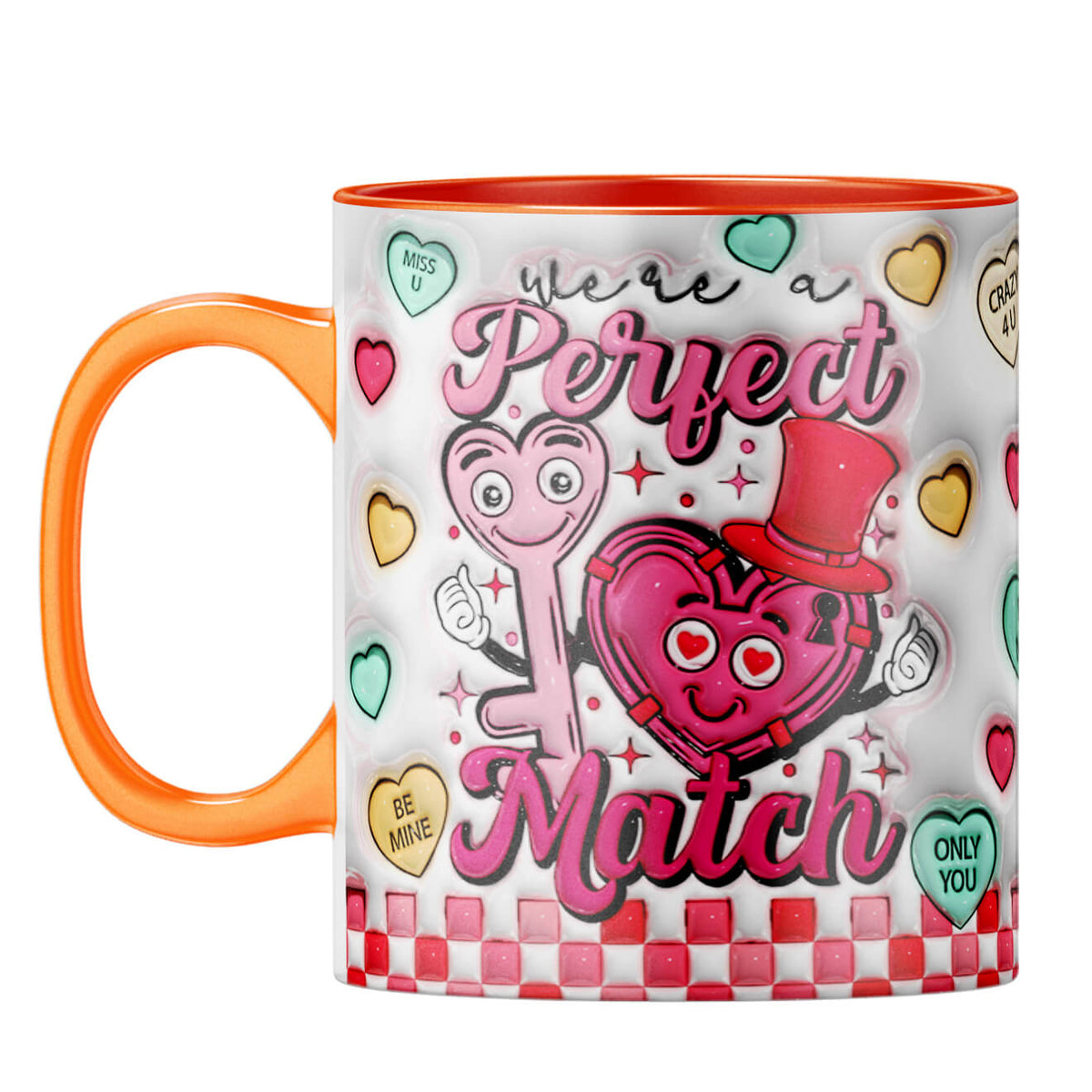 YuBingo Valentine Day Gift for Her Coffee Mug Orange