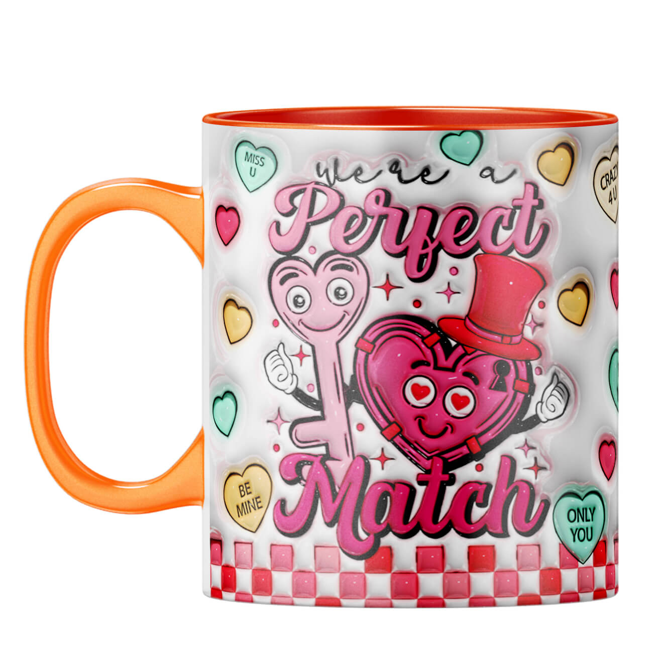YuBingo Valentine Day Gift for Her Coffee Mug Orange