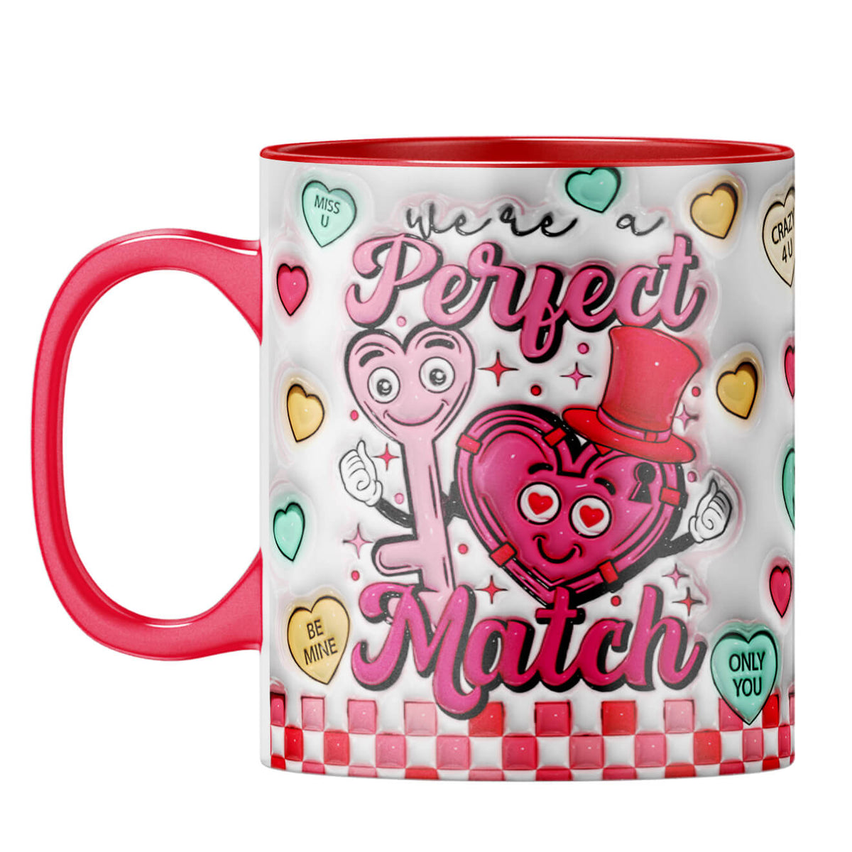 YuBingo Valentine Day Gift for Her Coffee Mug Red