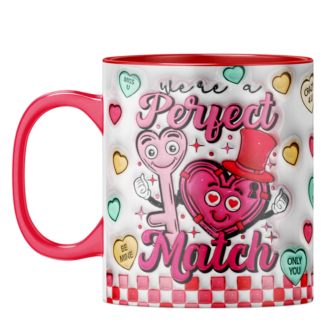YuBingo Valentine Day Gift for Her Coffee Mug Red