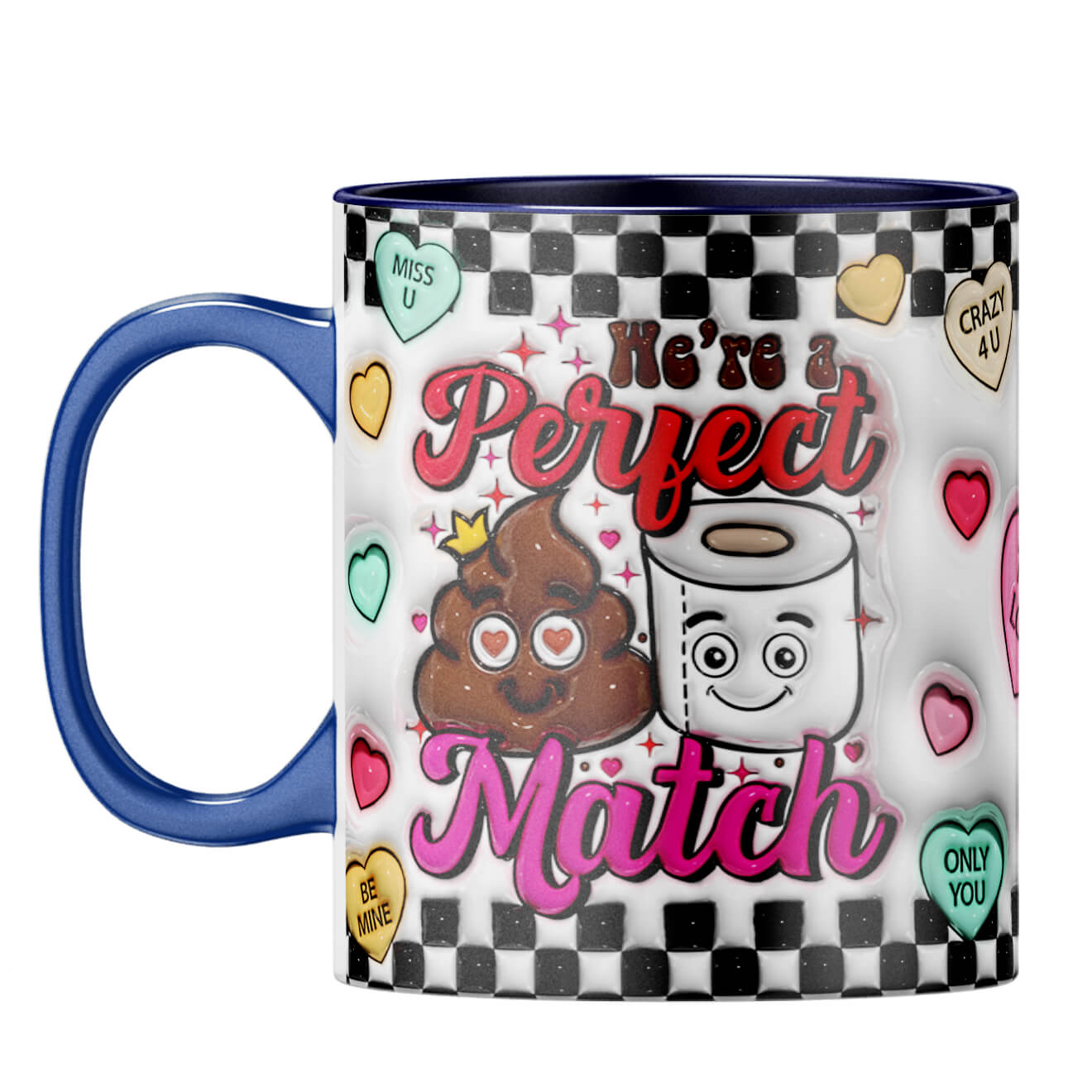 YuBingo Valentine Day Gift for Him Coffee Mug Dark Blue