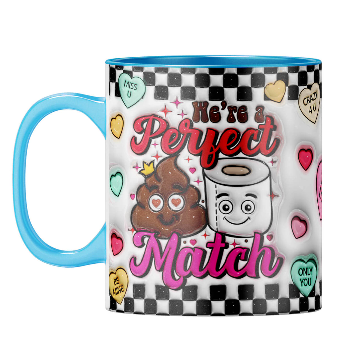 YuBingo Valentine Day Gift for Him Coffee Mug Light Blue